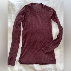 Lululemon Wine Colored Long sleeve size 8